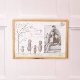 Marco Paul Family Pebble Art Photo Picture Frame - thumbnail 1