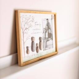 Marco Paul Family Pebble Art Photo Picture Frame - thumbnail 2