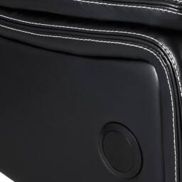 Furnishings For Less UK Orlando Leather Black Electric Reclining 2 Seater Centre Console - thumbnail 8