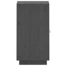 Berkfield Home Sideboard Grey 34x40x75 cm Solid Wood Pine - Size: 34 x 40 x 75 cm - thumbnail 5