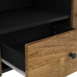 Berkfield Home TV Cabinet 105x33.5x46 cm Solid Wood Mango&Engineered Wood in Brown - thumbnail 7