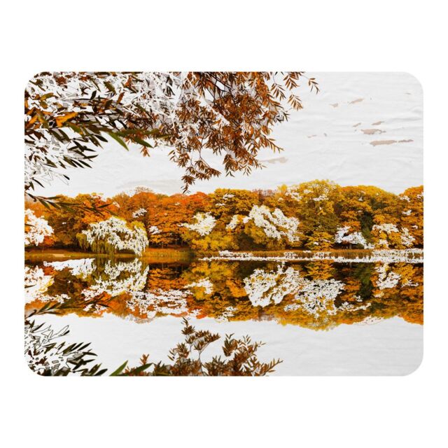 Benjamin Tate Design Autumn Lake Blanket in Natural - Size: 120 cm x 150 cm - image 1