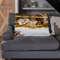 Benjamin Tate Design Autumn Lake Blanket in Natural - Size: 120 cm x 150 cm - thumbnail 2