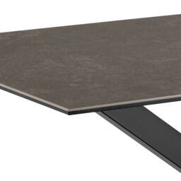Furniture To Go Heaven Dining Table with Ceramic Black/White/Brown/Grey Top 135cm in Black - thumbnail 8