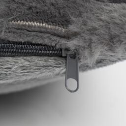 OHS 2 Pack Waffle Faux Fur Cushion Covers - 45 x 45cm in Charcoal - Size: 45 cm x 45 cm - thumbnail 5