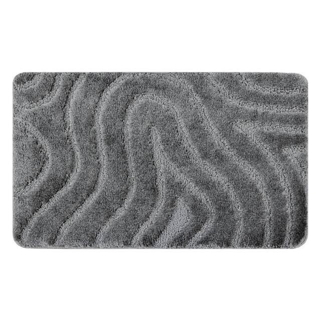 RugsX Dywaniki Łazienkowe Rug in Grey - Size: 50 cm x 80 cm - image 1