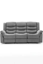 More4Homes Seattle Manual Fabric Recliner 3 Seater Sofa in Grey - thumbnail 4