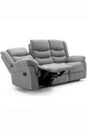 More4Homes Seattle Manual Fabric Recliner 3 Seater Sofa in Grey - thumbnail 6