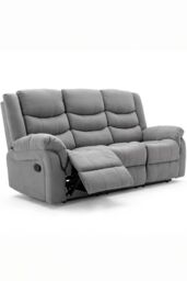 More4Homes Seattle Manual Fabric Recliner 3 Seater Sofa in Grey - thumbnail 5