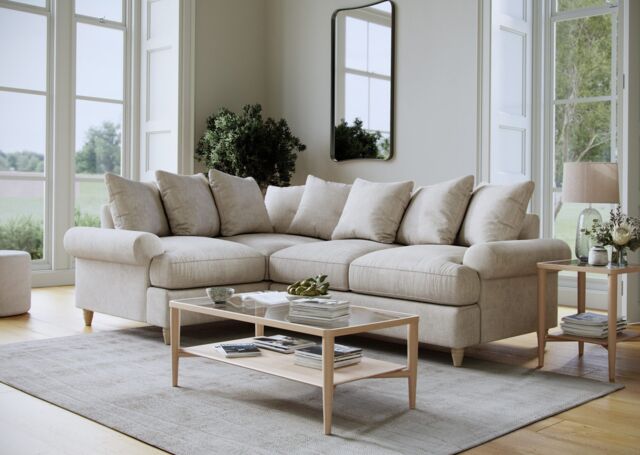 The Great Sofa Company Beatrice 1 Corner 2 Faro Linen in Beige