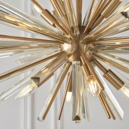 Netlighting 'SALERNO' Stylish Dimmable Indoor Modern 8 Light Ceiling Pendant in Clear - thumbnail 5