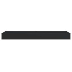Berkfield Home Wash Basin 120x46x11 cm Mineral Cast/Marble Cast Matt Black - Size: 120 x 46 x 11 cm - thumbnail 4