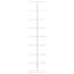 Berkfield Home Wall-mounted Wine Rack for 9 Bottles White Iron - thumbnail 4