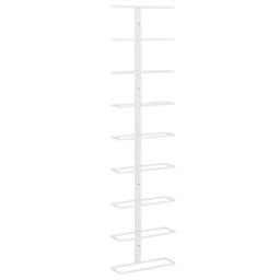 Berkfield Home Wall-mounted Wine Rack for 9 Bottles White Iron - thumbnail 3