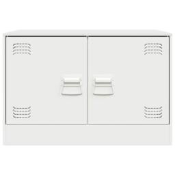 Berkfield Home TV Cabinets 2 pcs White 67x39x44 cm Steel - Size: 67 x 39 x 44 cm - thumbnail 6