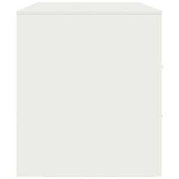 Berkfield Home TV Cabinets 2 pcs White 67x39x44 cm Steel - Size: 67 x 39 x 44 cm - thumbnail 8