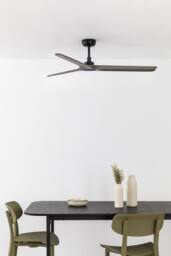 Netlighting Heywalnut Large 3 Blade Ceiling Fan Matt Black Tuya Smart System - thumbnail 2