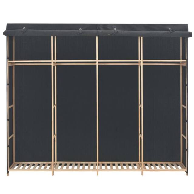 Berkfield Home Wardrobe Grey 200x40x170 cm Fabric - Size: 200 x 40 x 170 cm - image 1