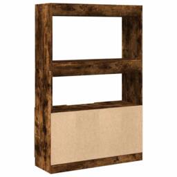 Berkfield Home Highboard¬†Smoked Oak 92x33x140 cm Engineered Wood in Brown - Size: 92 x 33 x 140 cm - thumbnail 7