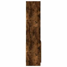 Berkfield Home Highboard¬†Smoked Oak 92x33x140 cm Engineered Wood in Brown - Size: 92 x 33 x 140 cm - thumbnail 6