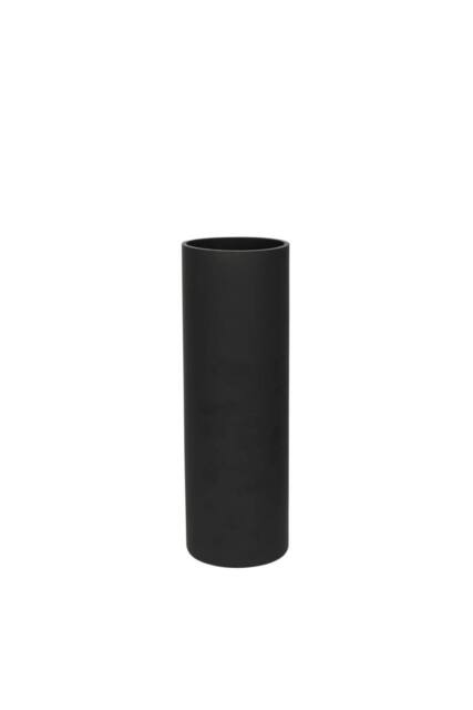 KDMD Matt Black Glass Cylinder Vase 30cm - image 1