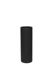 KDMD Matt Black Glass Cylinder Vase 30cm - thumbnail 2