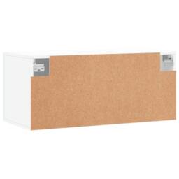 Berkfield Home Wall Cabinet White 80x36.5x35 cm Engineered Wood - thumbnail 8