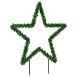 Berkfield Home Green Christmas Light Decoration with Spikes Star 115 LEDs 85 cm - thumbnail 4