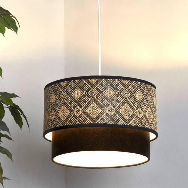 Lighting Collection TWO TIER EASY FIT SHADE in Cream - image 1