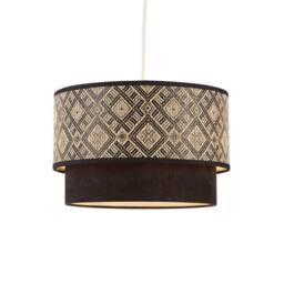 Lighting Collection TWO TIER EASY FIT SHADE in Cream - thumbnail 2