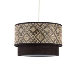 Lighting Collection TWO TIER EASY FIT SHADE in Cream - thumbnail 3