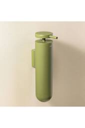 Cosmic Wall Mounted Soap Dispenser, 185ml Capacity, Green, Geyser Collection in Olive - thumbnail 2