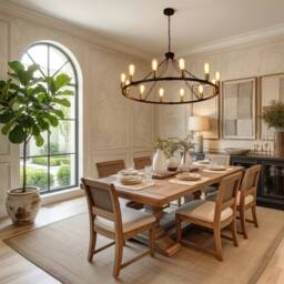 NIVOR 12 Lights Waggon Wheel Chandelier Adjustable Kitchen Pendant E27 in Black - thumbnail 4
