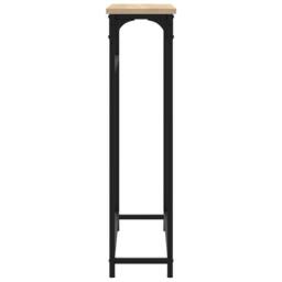 Berkfield Home Decorative Console Table Sonoma Oak 75x19.5x75 cm Engineered Wood in Brown - thumbnail 5