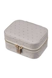 SHEONLY Women's Portable Travel Jewellery Box in Grey - thumbnail 3