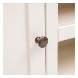 Cabinet Bits Maggiori Off-White 2 Door TV Cabinet Brass Knob - thumbnail 5