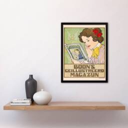 Artery8 Johann Georg van Caspel Framed Wall Art Boons Illustrated Magazine - Size: A4 - thumbnail 2