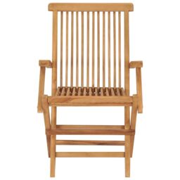 Berkfield Home Garden Chairs 8 pcs Solid Teak Wood in Brown - thumbnail 3
