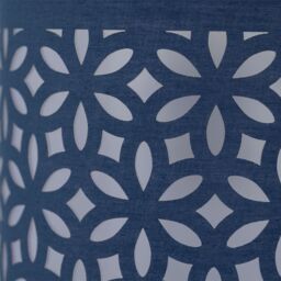 First Choice Lighting Navy Blue Laser Cut 15.5cm Table Lamp Shade - thumbnail 4