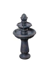 Teamson Home Two-Tier Birdbath Outdoor Garden Water Fountain, Antique Copper - thumbnail 5