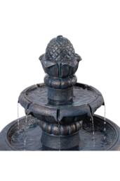 Teamson Home Two-Tier Birdbath Outdoor Garden Water Fountain, Antique Copper - thumbnail 7