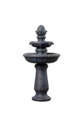 Teamson Home Two-Tier Birdbath Outdoor Garden Water Fountain, Antique Copper - thumbnail 6