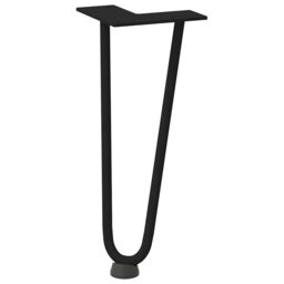 Berkfield Home Hairpin Table Legs 4 pcs Black 30 cm Solid Steel - thumbnail 4