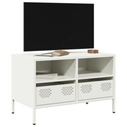 Berkfield Home TV Cabinet White 68x39x43.5 cm Cold-rolled Steel