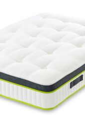 The Shire Bed Company Mode 1500 Count Pocket Sprung Tufted Mattress in White - Size: Double - thumbnail 2