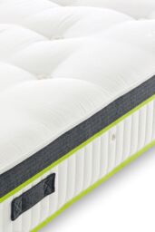 The Shire Bed Company Mode 1500 Count Pocket Sprung Tufted Mattress in White - Size: Double - thumbnail 4