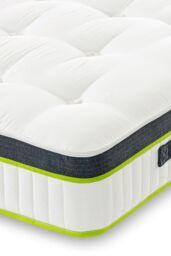 The Shire Bed Company Mode 1500 Count Pocket Sprung Tufted Mattress in White - Size: Double - thumbnail 3