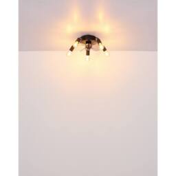 Netlighting Alisha 3 Blade Ceiling Fan Matt Black 5x E27 Remote Control Timer - thumbnail 5