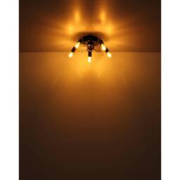 Netlighting Alisha 3 Blade Ceiling Fan Matt Black 5x E27 Remote Control Timer - thumbnail 4