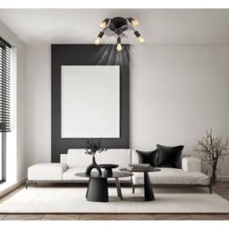 Netlighting Alisha 3 Blade Ceiling Fan Matt Black 5x E27 Remote Control Timer - thumbnail 6
